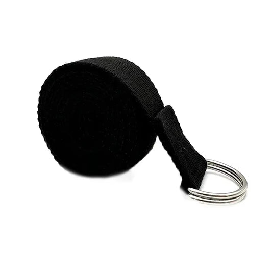 183X3.8Cm Yoga Strap Cotton Exercise Yoga Belt Adjustable Woven Stretch D-Ring Buckle Fitness Stretching Bands Pilates Rope
